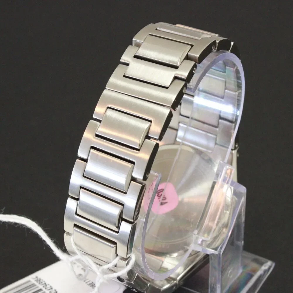 Bulova Men's Watch Diamond-Accent Bezel Integrated Bracelet Silver Textured Dial - Picture 11 of 15